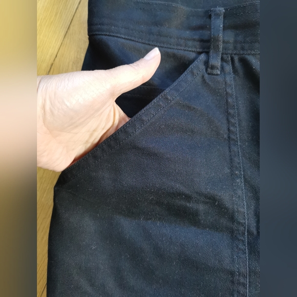 Aritzia Wilfred Free Button Front Mom Jeans Black Size 10 - Picture 5 of 8